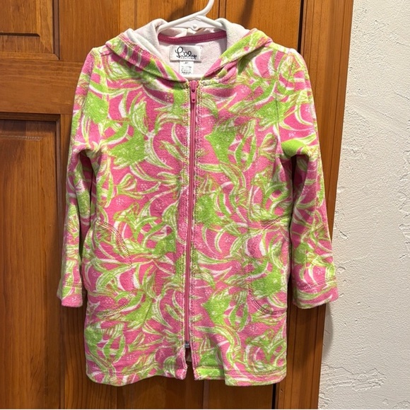 Lilly Pulitzer Pink and Green Beach Coverup